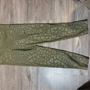 Nike Olive Leopard Print Jeggings